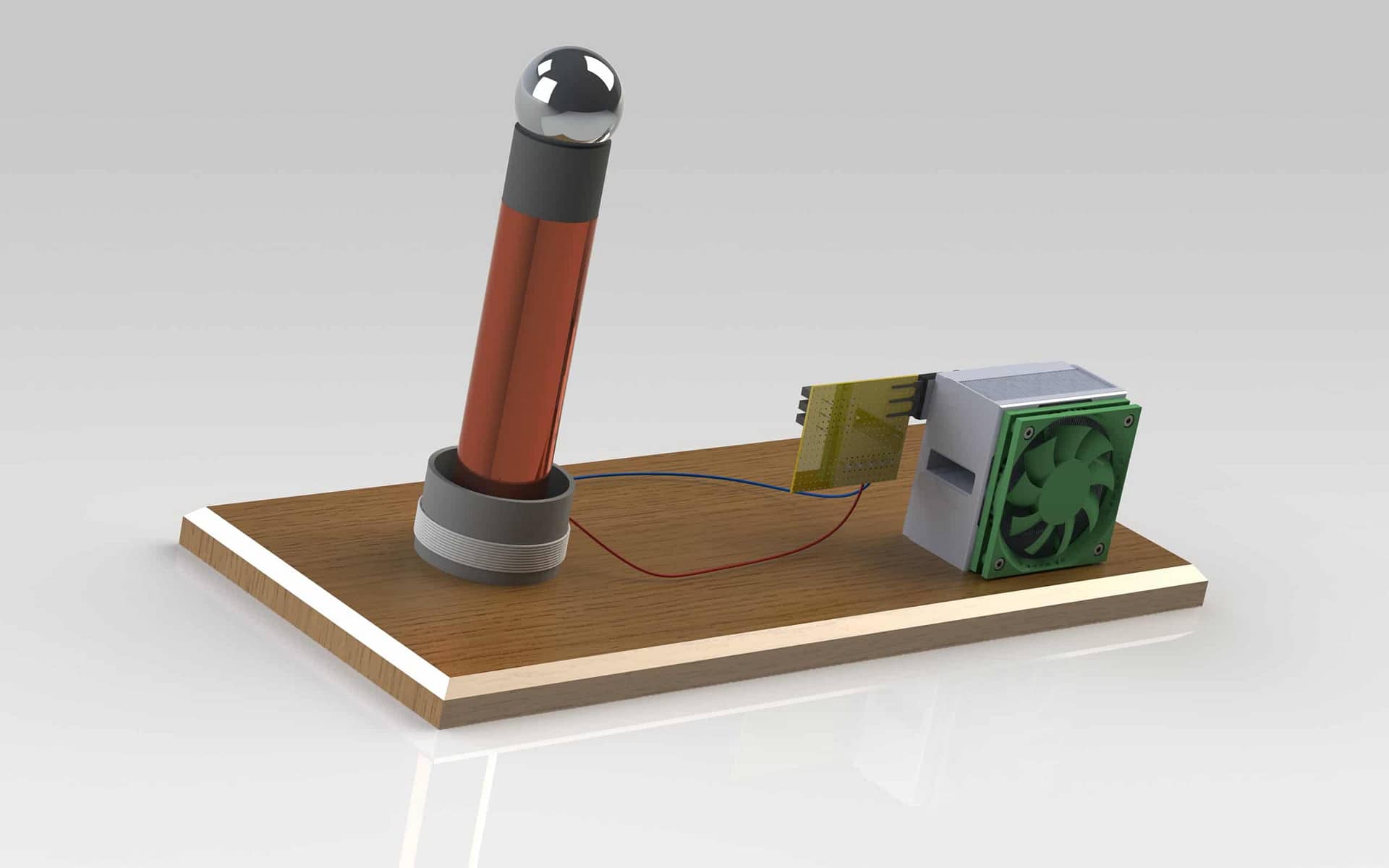 Bobine Tesla de 5 cm, générateur de Foudre Artificiel Miniature, équipement  d'expérimentation Scientifique